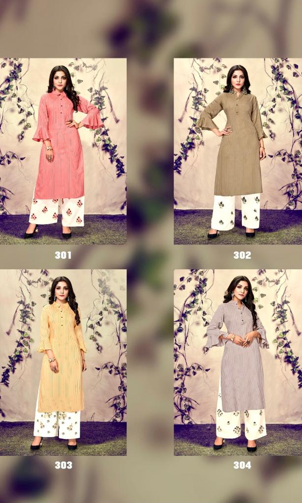 C9 Seltos Latest Designer fancy Ethnic Wear Rayon Kurti With Bottom Collection